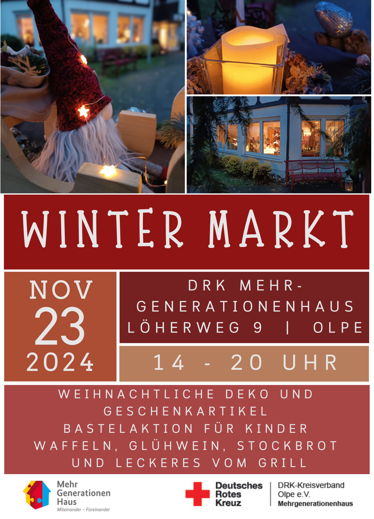 Wintermarkt im DRK-Mehrgenerationenhaus Olpe am 23.11.2024