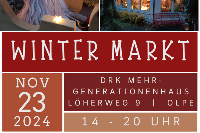 Wintermarkt im DRK-Mehrgenerationenhaus Olpe am 23.11.2024